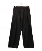 N.HOOLYWOODエヌ ハリウッド）の古着「TUCKED STRAIGHT PANTS」｜ネイビー