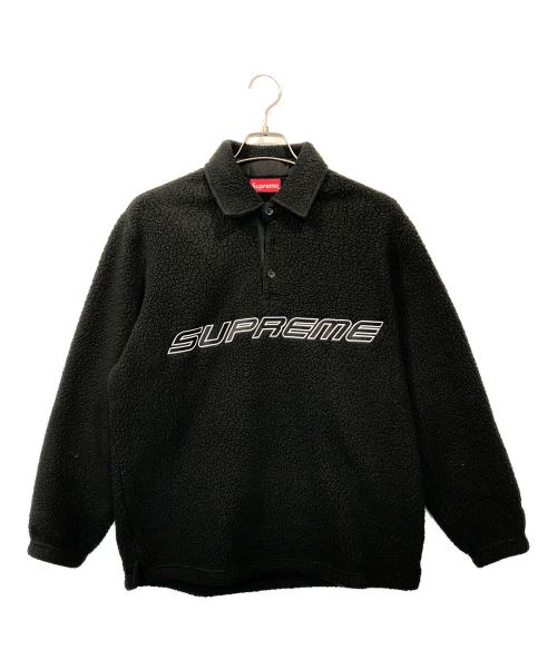 SUPREME（シュプリーム）SUPREME (シュプリーム) polartec L/S polo ブラック サイズ:Sの古着・服飾アイテム