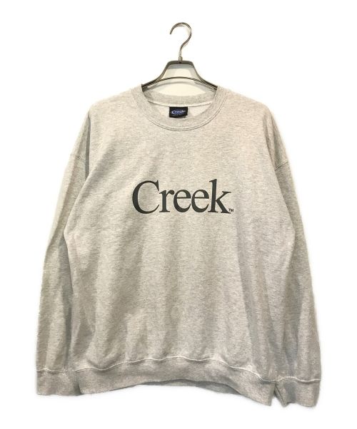 Creek（クリーク）Creek (クリーク) クルーネックスウェット グレー サイズ:XLの古着・服飾アイテム