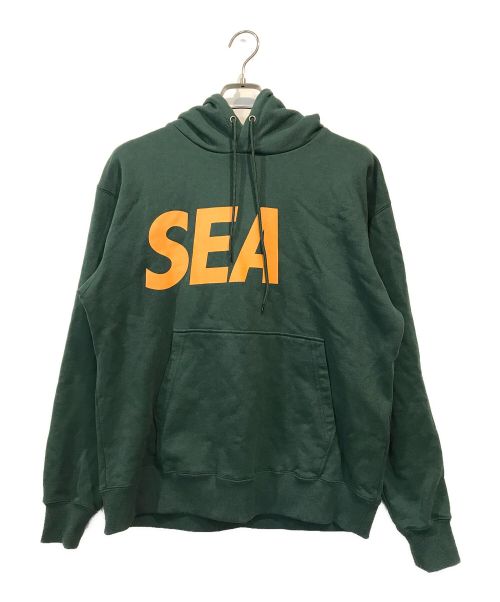 WIND AND SEA（ウィンド アンド シー）WIND AND SEA (ウィンド アンド シー) ロゴPOパーカー グリーン サイズ:Mの古着・服飾アイテム