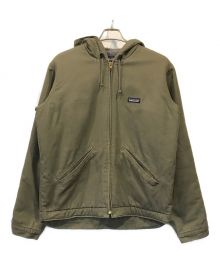 Patagonia（パタゴニア）の古着「ラインドキャンバスフーディー」｜カーキ