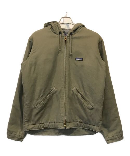 Patagonia（パタゴニア）Patagonia (パタゴニア) ラインドキャンバスフーディー カーキ サイズ:Sの古着・服飾アイテム