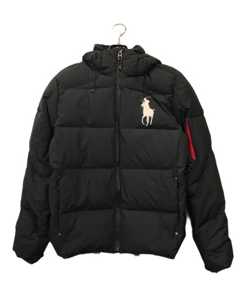 POLO RALPH LAUREN（ポロ・ラルフローレン）POLO RALPH LAUREN (ポロ・ラルフローレン) ビッグポニーダウンジャケット ブラック サイズ:Lの古着・服飾アイテム