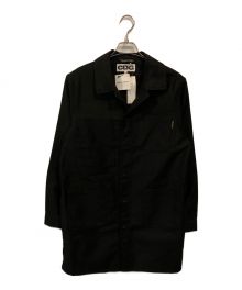 COMME des GARCONS×LE LABOUREUR（コムデギャルソン×ル ラブルール）の古着「バックプリント ワーク コート」｜ブラック