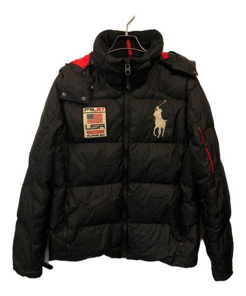 POLO RALPH LAUREN（ポロ・ラルフローレン）POLO RALPH LAUREN (ポロ・ラルフローレン) ダウンジャケット ブラック サイズ:Lの古着・服飾アイテム