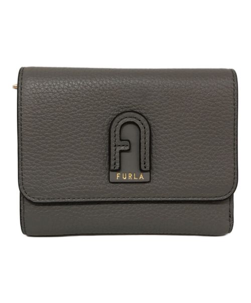 FURLA（フルラ）FURLA (フルラ) 3つ折り財布 グレーの古着・服飾アイテム