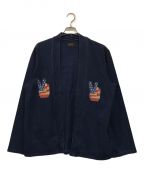 KAPITALキャピタル）の古着「IDG Degree-stamped KAKASHI Cardigan」｜ネイビー