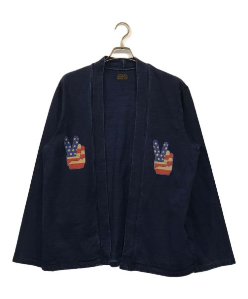 KAPITAL（キャピタル）KAPITAL (キャピタル) IDG Degree-stamped KAKASHI Cardigan ネイビー サイズ:SIZE4の古着・服飾アイテム