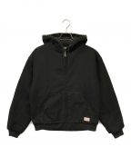 X-LARGEエクストララージ）の古着「XL STUDDED HOODED WORK JACKET」｜ブラック