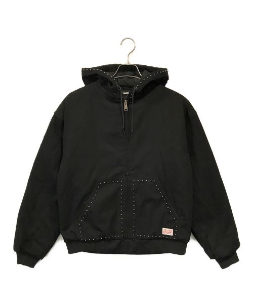 X-LARGE（エクストララージ）X-LARGE (エクストララージ) XL STUDDED HOODED WORK JACKET ブラック サイズ:M 未使用品の古着・服飾アイテム