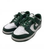 NIKEナイキ）の古着「Dunk Low Michigan State」｜ホワイト×グリーン