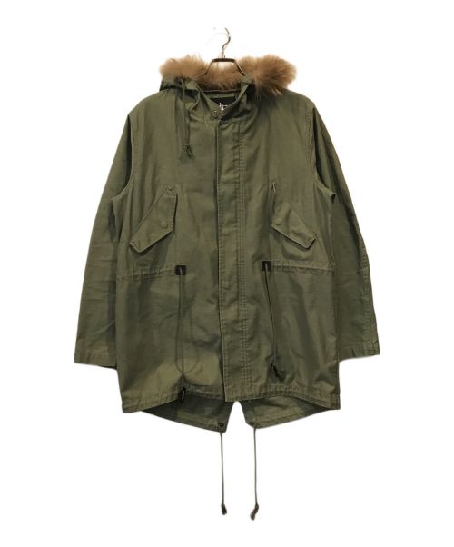 stussy（ステューシー）stussy (ステューシー) モッズコート カーキ サイズ:Lの古着・服飾アイテム