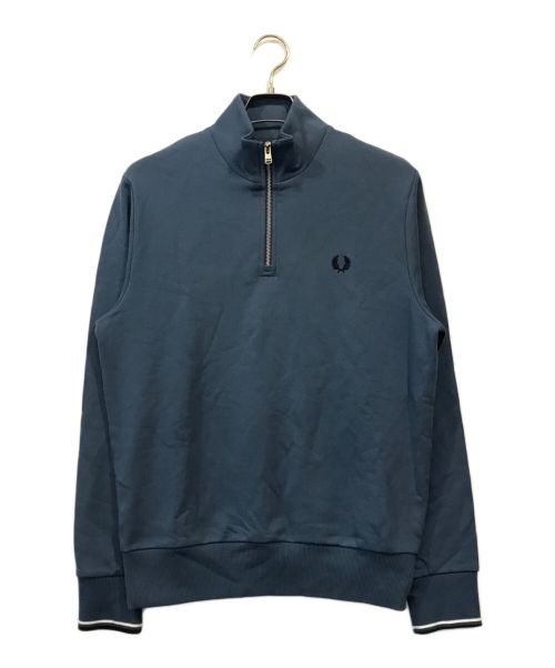 FRED PERRY（フレッドペリー）FRED PERRY (フレッドペリー) Half Zip Sweatshirt ブルー サイズ:Mの古着・服飾アイテム