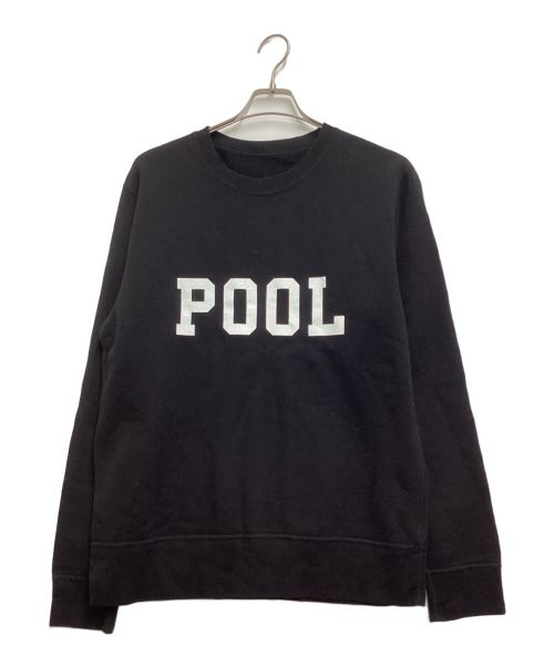 the POOL aoyama（ザ プール アオヤマ）the POOL aoyama (ザ プール アオヤマ) ロゴプリントスウェット ブラック サイズ:Mの古着・服飾アイテム