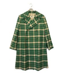 MM6 Maison Margiela（エムエムシックス メゾンマルジェラ）の古着「チェックトレンチコート」｜グリーン