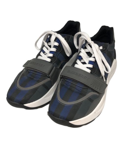 BURBERRY LONDON（バーバリーロンドン）BURBERRY LONDON (バーバリーロンドン) LOW TOP SNEAKERS ブルー サイズ:SIZE 45の古着・服飾アイテム