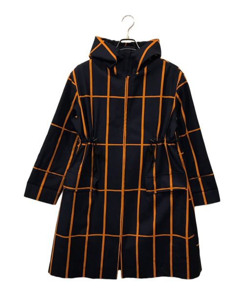 marimekko（マリメッコ）marimekko (マリメッコ) tiiliskiviフーデッドコート ネイビー サイズ:XSの古着・服飾アイテム