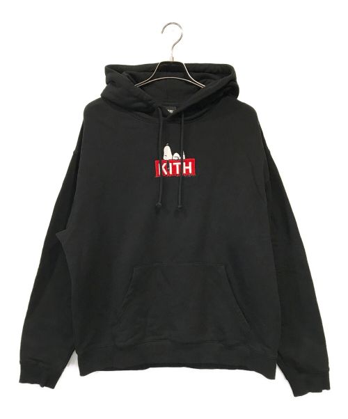 KITH（キス）KITH (キス) PEANUTS (ピーナッツ) Doghouse Hoodie ブラック サイズ:XLの古着・服飾アイテム