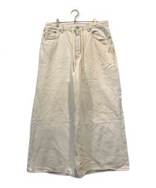 MM6 Maison Margiela（エムエムシックス メゾンマルジェラ）の古着「WIDE DENIM PANTS」｜インディゴ