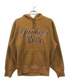 SUPREME×MLB（シュプリーム×エムエルビー）の古着「NewYork Yankees Hooded Sweatshirt」｜ブラウン