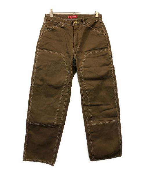 SUPREME（シュプリーム）SUPREME (シュプリーム) Double Knee Canvas Painter Pant ブラウン サイズ:30の古着・服飾アイテム