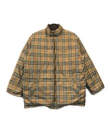 Burberry's（バーバリーズ）の古着「ノバチェックリバーシブルダウンジャケット」｜ブラウン×ベージュ