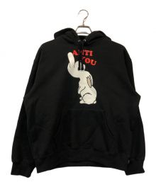 SUPREME×UNDERCOVER（シュプリーム×アンダーカバー）の古着「Anti You Hooded Sweatshirt」｜ブラック