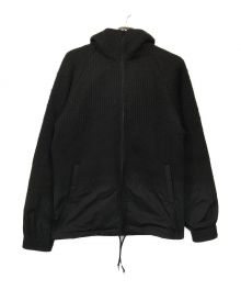 Y-3×adidas（ワイスリー×アディダス）の古着「M PUNCHED KNIT-NYLON HOODED JACKET」｜ブラック