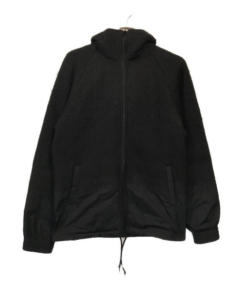 Y-3（ワイスリー）Y-3 (ワイスリー) adidas (アディダス) M PUNCHED KNIT-NYLON HOODED JACKET ブラック サイズ:XSの古着・服飾アイテム