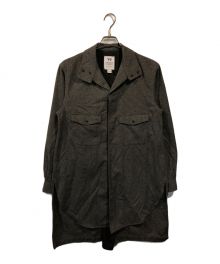 Y-3（ワイスリー）の古着「M CLASSIC WOOL FLANNEL SHIRT」｜グレー