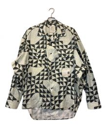 Maison MIHARA YASUHIRO（メゾン ミハラ ヤスヒロ）の古着「Triangle-Quilt Printed Shirt」｜グレー