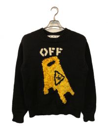 OFFWHITE（オフホワイト）の古着「Pascal Wet Floor Crewneck」｜ブラック