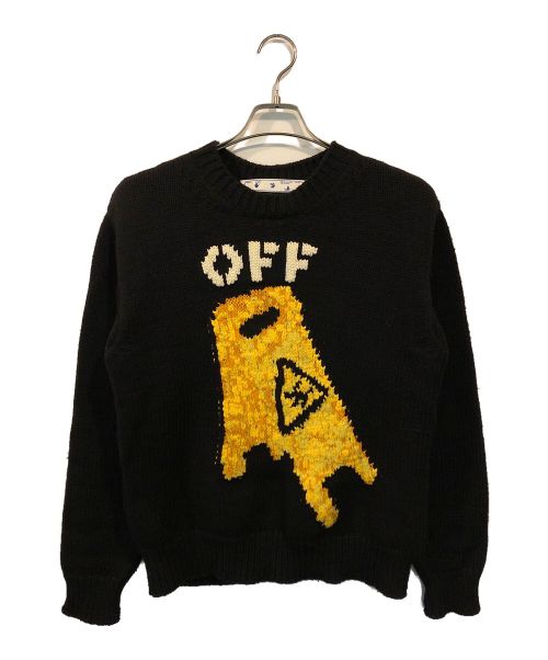 OFFWHITE（オフホワイト）OFFWHITE (オフホワイト) Pascal Wet Floor Crewneck ブラック サイズ:XSの古着・服飾アイテム