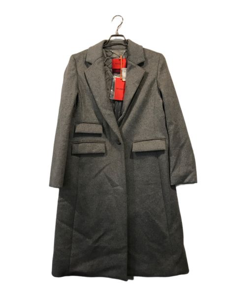 MAX&Co.（マックスアンドコー）MAX&Co. (マックスアンドコー) ERMINEカシミヤチェスターコート グレー サイズ:SIZE 42の古着・服飾アイテム