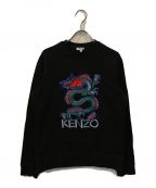 KENZOケンゾー）の古着「DRAGON EMBROIDERED SWEAT」｜ブラック