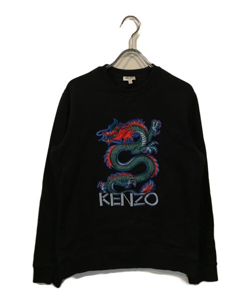 KENZO（ケンゾー）KENZO (ケンゾー) DRAGON EMBROIDERED SWEAT ブラック サイズ:XSの古着・服飾アイテム