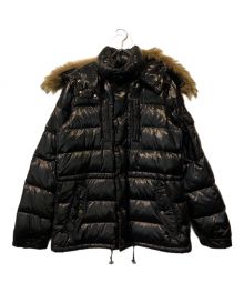 MONCLER（モンクレール）の古着「ファー付ダウンジャケット」｜ブラック