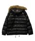 MONCLER (モンクレール) ファー付ダウンジャケット ブラック サイズ:SIZE 1：55000円