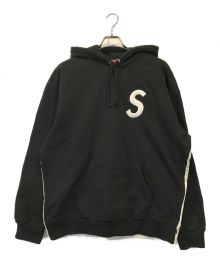 SUPREME（シュプリーム）の古着「S Logo Split Hooded」｜ブラック×アイボリー