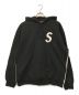 SUPREME（シュプリーム）の古着「S Logo Split Hooded」｜ブラック×アイボリー