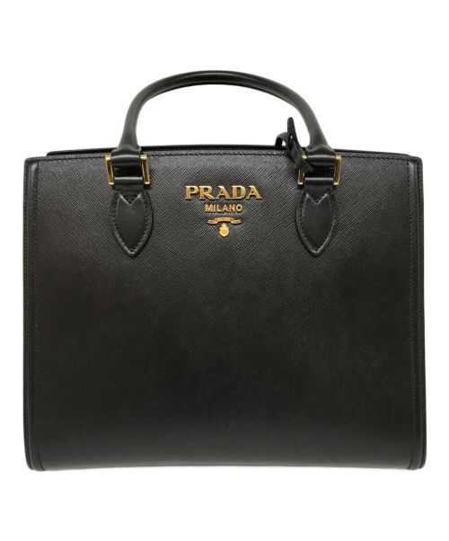 PRADA（プラダ）PRADA (プラダ) 2WAYショルダーバッグ ブラックの古着・服飾アイテム