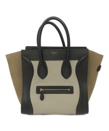 CELINE（セリーヌ）の古着「ラゲージミニショッパー」｜ブラック×ブラウン