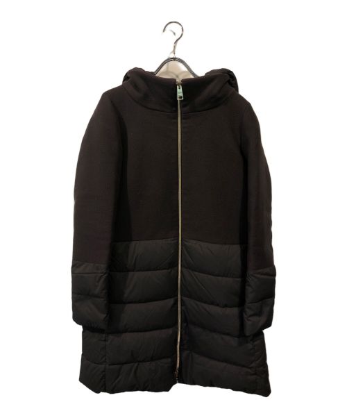 HERNO（ヘルノ）HERNO (ヘルノ) DIAGONAL WOOL AND NUAGE PARKA グレー サイズ:40の古着・服飾アイテム