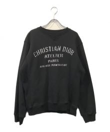 Christian Dior（クリスチャン ディオール）の古着「Atelier Logo Sweatshir」｜ブラック