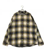 SUPREMEシュプリーム）の古着「Brushed Plaid Flannel Shirt」｜ベージュ