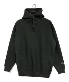 Champion REVERSE WEAVE×URBAN RESEARCH DOORS（チャンピオン リバース ウィーブ×アーバンリサーチドアーズ）の古着「RW HALF SNAP PARKA」｜グリーン