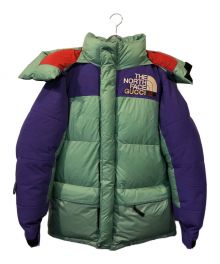 THE NORTH FACE×GUCCI（ザ ノース フェイス×グッチ）の古着「カラー切替オーバーサイズダウンジャケットコート」｜グリーン