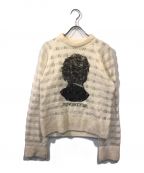 masuエムエーエスユー）の古着「REVERSE BEETHOVEN SWEATER」｜アイボリー