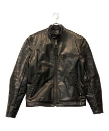 VANSON（バンソン）の古着「MODEL B シングル ライダース」｜ブラック