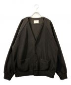 steinシュタイン）の古着「22ssGradation Pleats Cardigan」｜ブラック